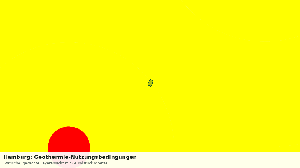 Statische Kartenansicht: Hamburg: Geothermie-Nutzungsbedingungen