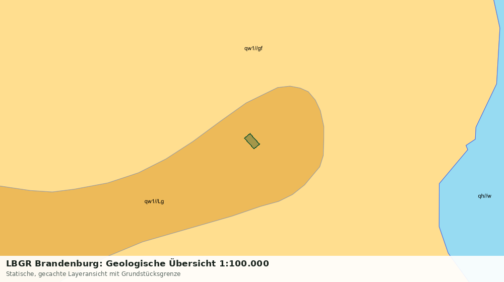 Statische Kartenansicht: LBGR Brandenburg: Geologische Übersicht 1:100.000