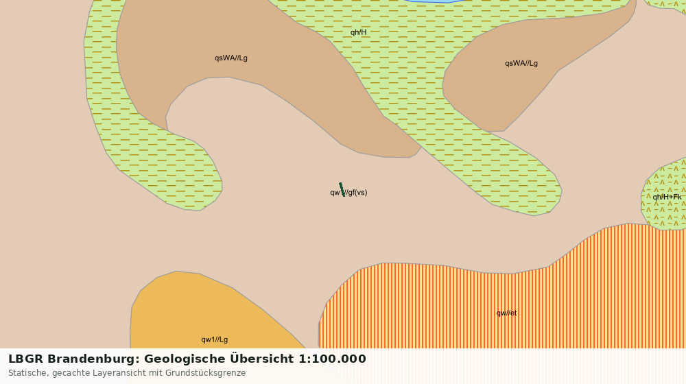 Statische Kartenansicht: LBGR Brandenburg: Geologische Übersicht 1:100.000