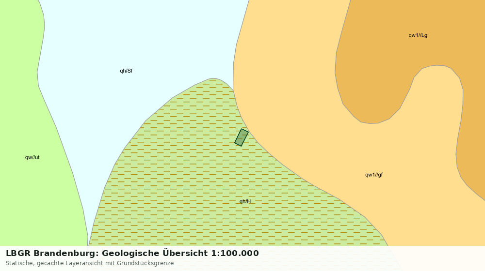 Statische Kartenansicht: LBGR Brandenburg: Geologische Übersicht 1:100.000