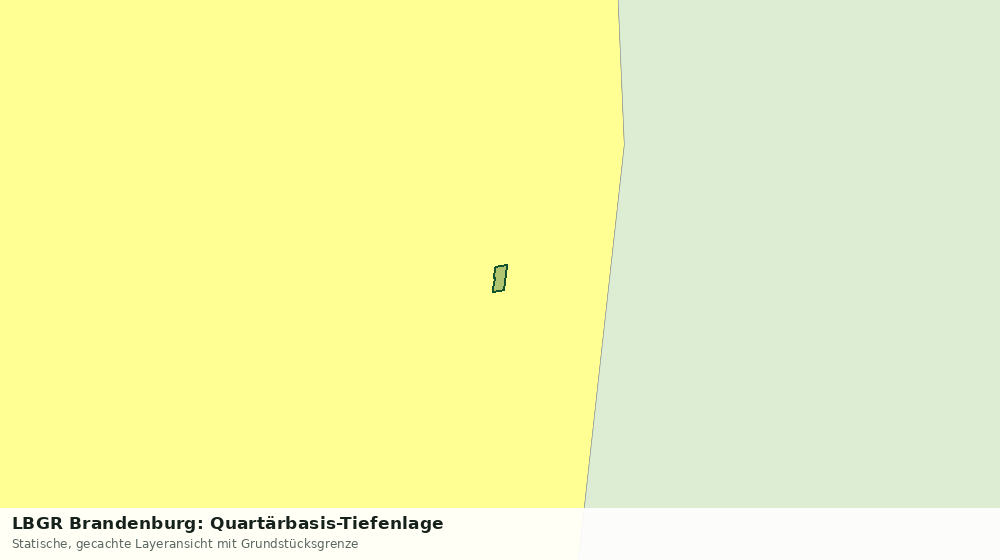 Statische Kartenansicht: LBGR Brandenburg: Quartärbasis-Tiefenlage