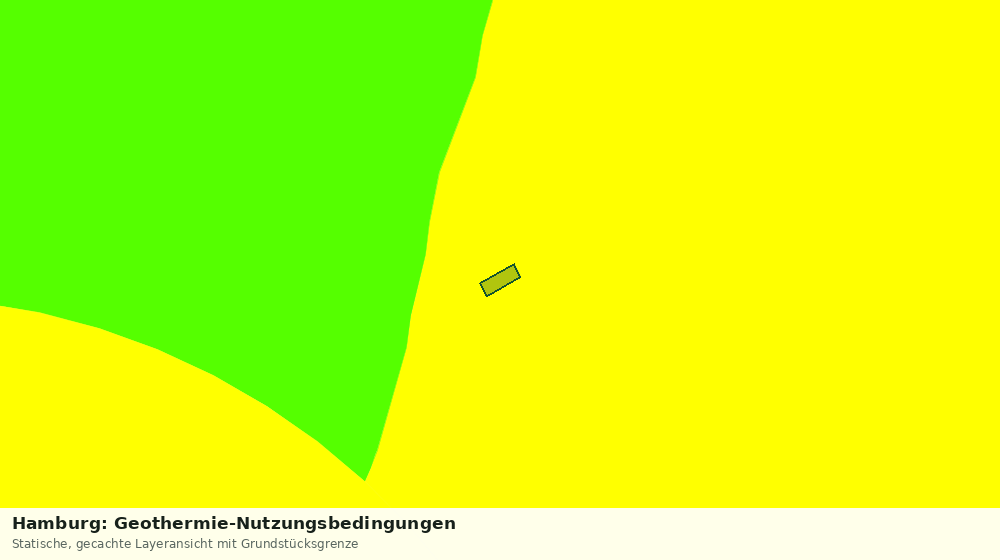 Statische Kartenansicht: Hamburg: Geothermie-Nutzungsbedingungen