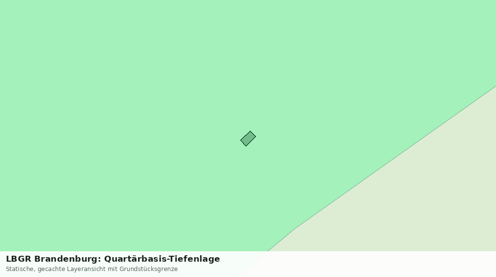 Statische Kartenansicht: LBGR Brandenburg: Quartärbasis-Tiefenlage