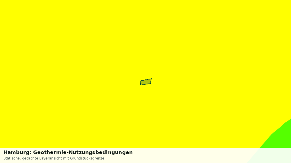 Statische Kartenansicht: Hamburg: Geothermie-Nutzungsbedingungen