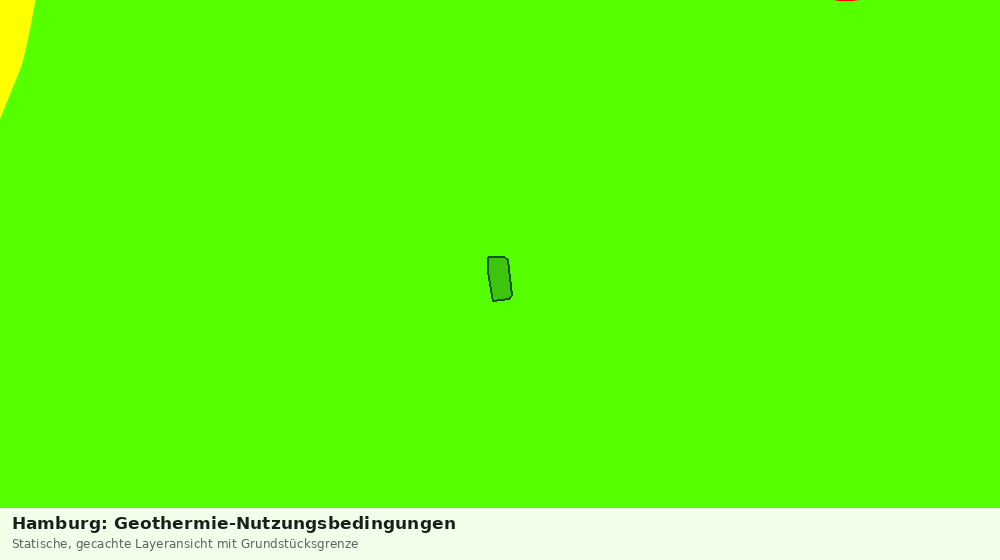 Statische Kartenansicht: Hamburg: Geothermie-Nutzungsbedingungen