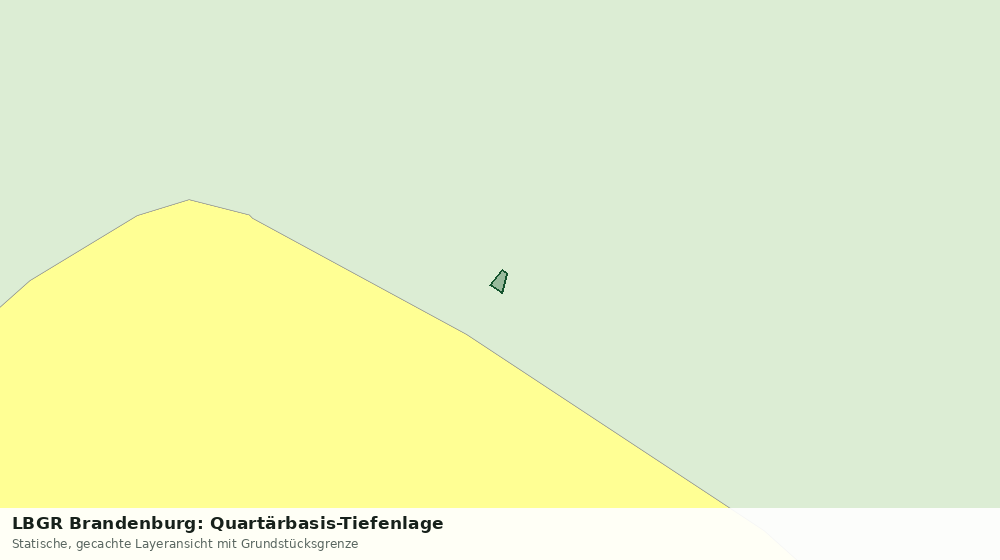 Statische Kartenansicht: LBGR Brandenburg: Quartärbasis-Tiefenlage