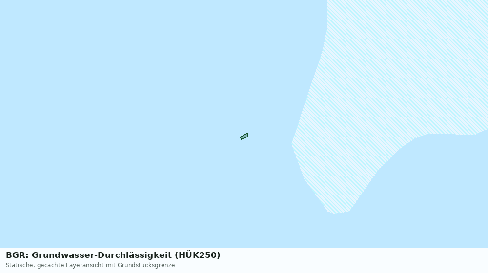 Statische Kartenansicht: BGR: Grundwasser-Durchlässigkeit (HÜK250)