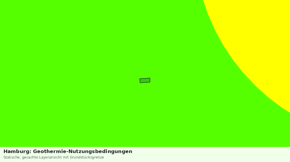Statische Kartenansicht: Hamburg: Geothermie-Nutzungsbedingungen