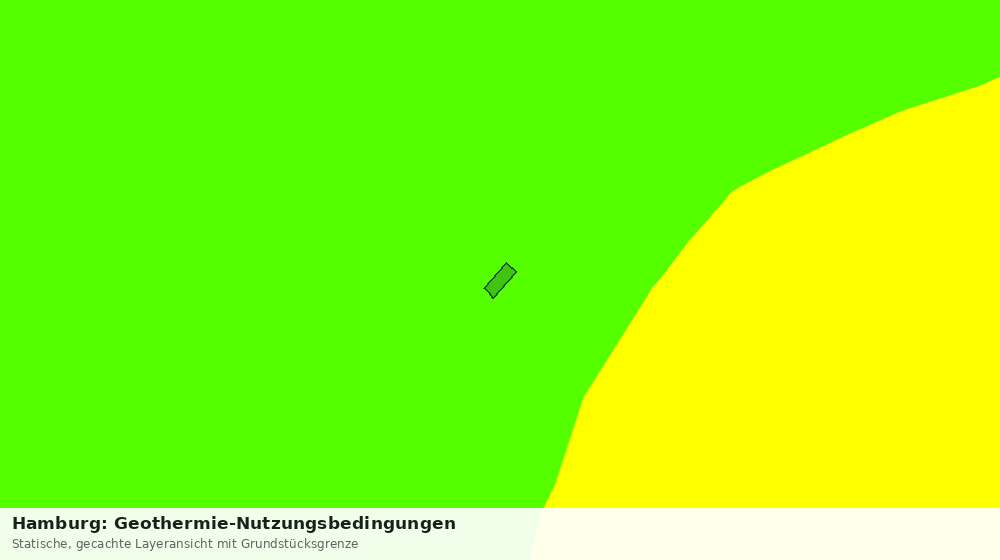 Statische Kartenansicht: Hamburg: Geothermie-Nutzungsbedingungen