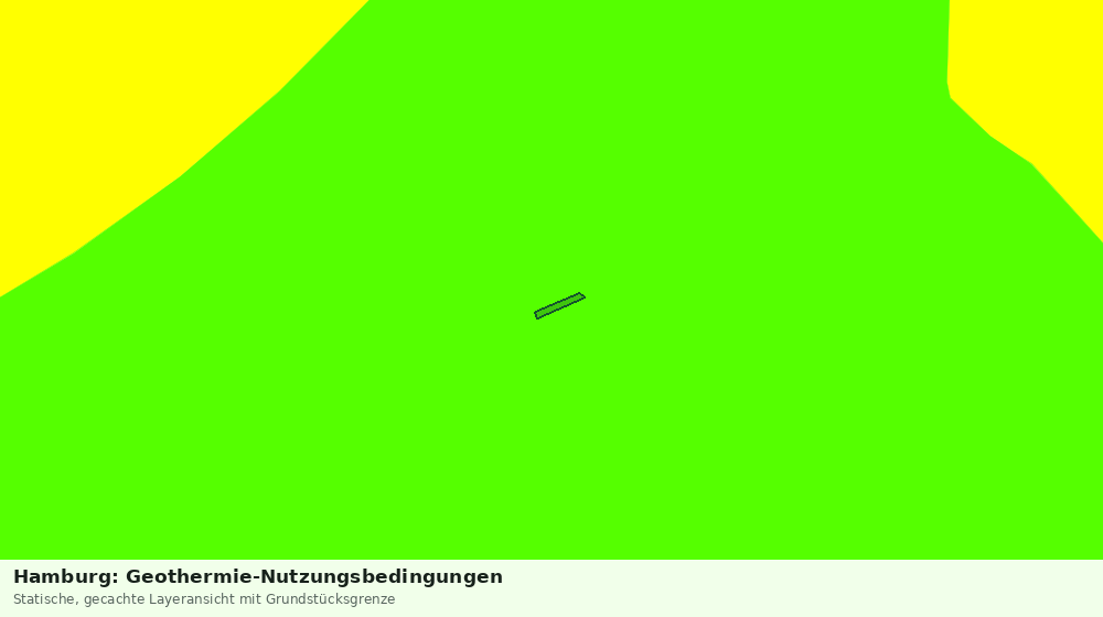 Statische Kartenansicht: Hamburg: Geothermie-Nutzungsbedingungen