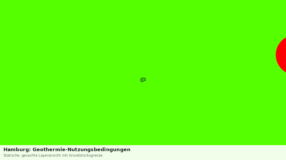 Statische Kartenansicht: Hamburg: Geothermie-Nutzungsbedingungen