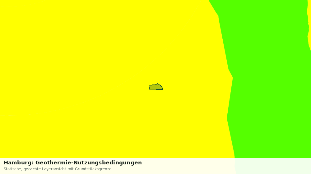 Statische Kartenansicht: Hamburg: Geothermie-Nutzungsbedingungen