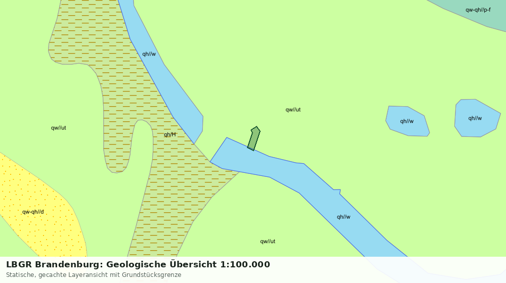 Statische Kartenansicht: LBGR Brandenburg: Geologische Übersicht 1:100.000