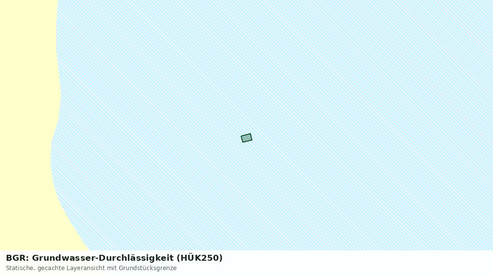 Statische Kartenansicht: BGR: Grundwasser-Durchlässigkeit (HÜK250)