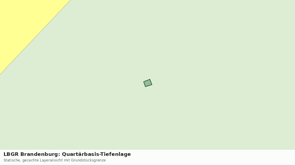 Statische Kartenansicht: LBGR Brandenburg: Quartärbasis-Tiefenlage
