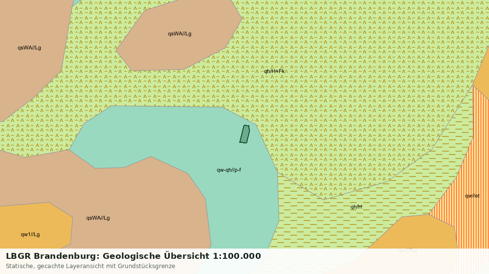 Statische Kartenansicht: LBGR Brandenburg: Geologische Übersicht 1:100.000