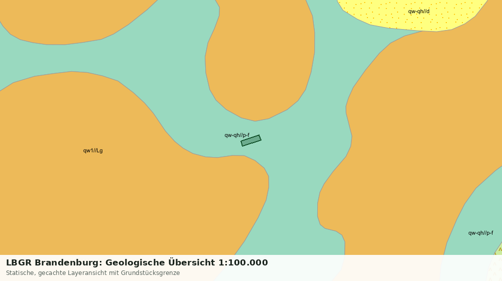 Statische Kartenansicht: LBGR Brandenburg: Geologische Übersicht 1:100.000
