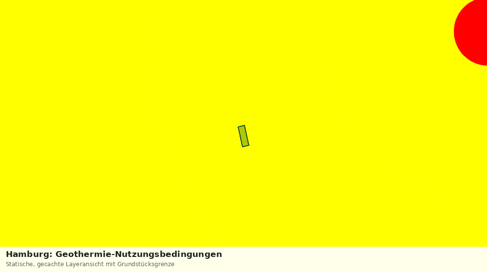 Statische Kartenansicht: Hamburg: Geothermie-Nutzungsbedingungen