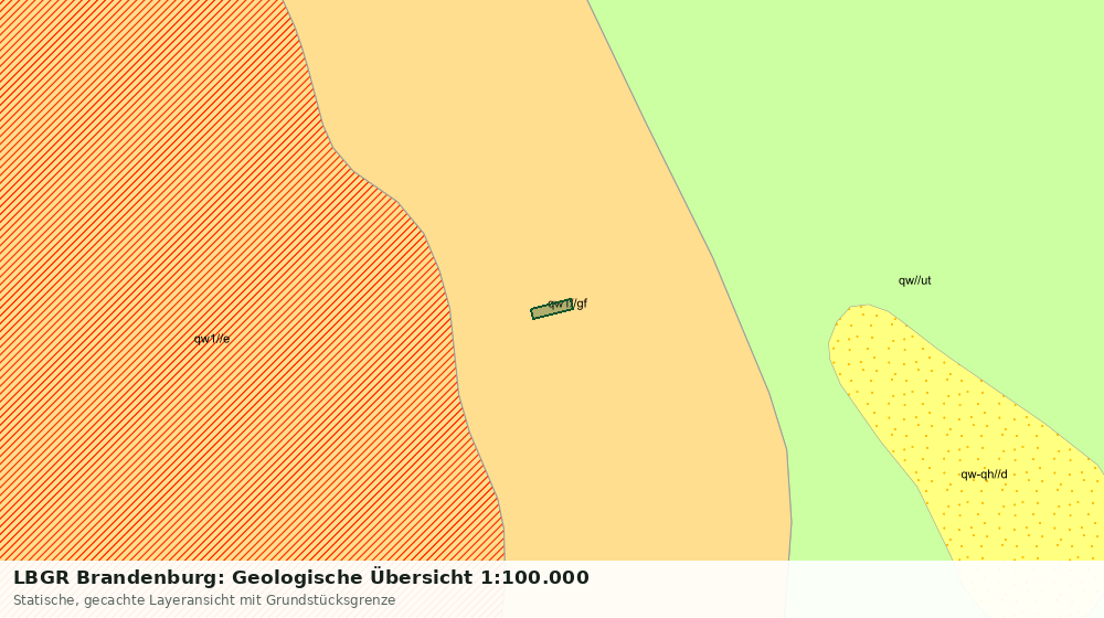 Statische Kartenansicht: LBGR Brandenburg: Geologische Übersicht 1:100.000