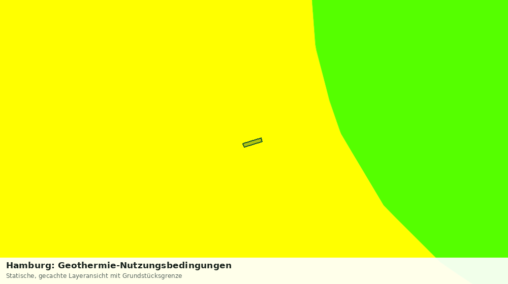 Statische Kartenansicht: Hamburg: Geothermie-Nutzungsbedingungen