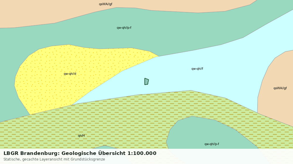 Statische Kartenansicht: LBGR Brandenburg: Geologische Übersicht 1:100.000