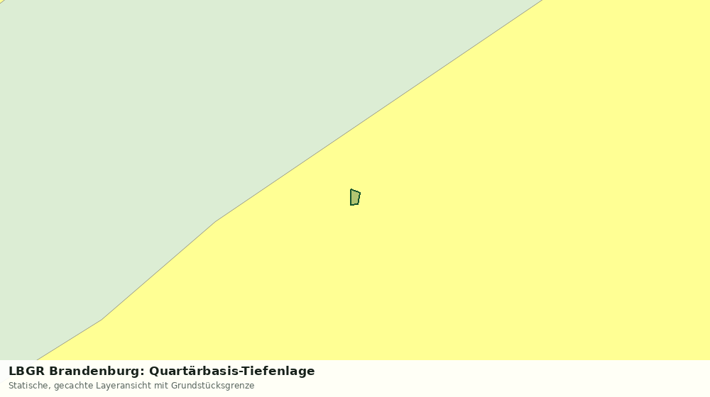 Statische Kartenansicht: LBGR Brandenburg: Quartärbasis-Tiefenlage