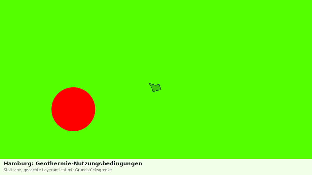Statische Kartenansicht: Hamburg: Geothermie-Nutzungsbedingungen