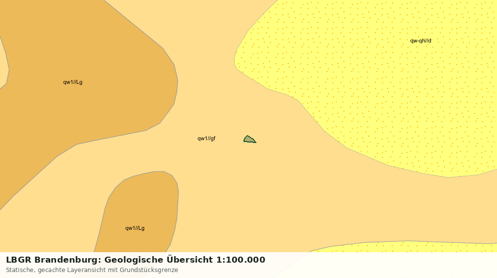 Statische Kartenansicht: LBGR Brandenburg: Geologische Übersicht 1:100.000