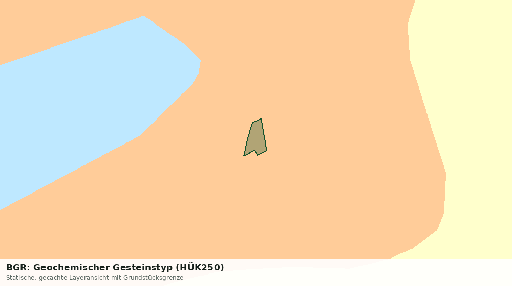 Statische Kartenansicht: BGR: Geochemischer Gesteinstyp (HÜK250)