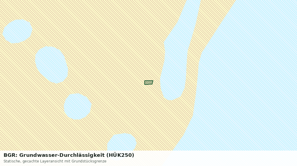 Statische Kartenansicht: BGR: Grundwasser-Durchlässigkeit (HÜK250)