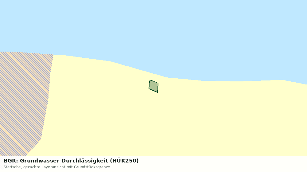Statische Kartenansicht: BGR: Grundwasser-Durchlässigkeit (HÜK250)