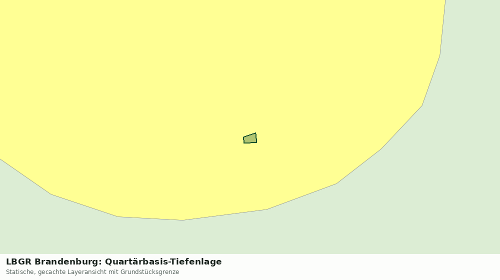 Statische Kartenansicht: LBGR Brandenburg: Quartärbasis-Tiefenlage