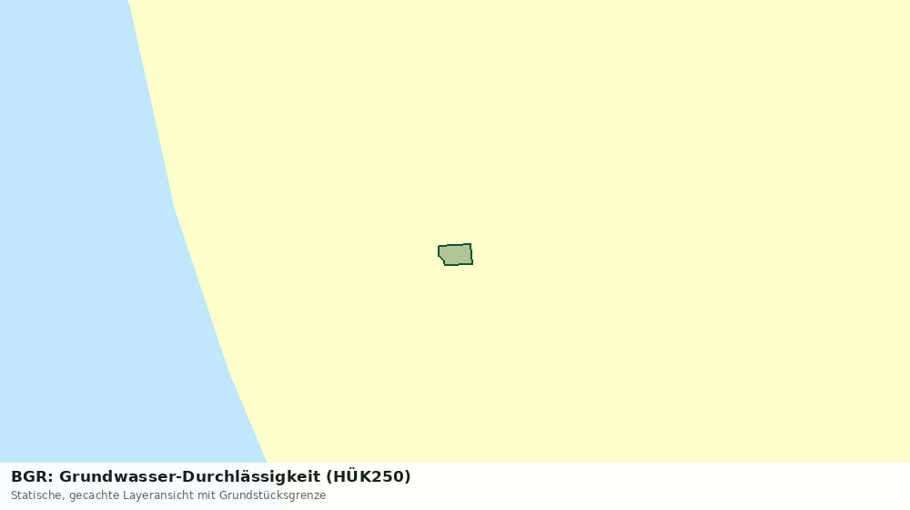 Statische Kartenansicht: BGR: Grundwasser-Durchlässigkeit (HÜK250)