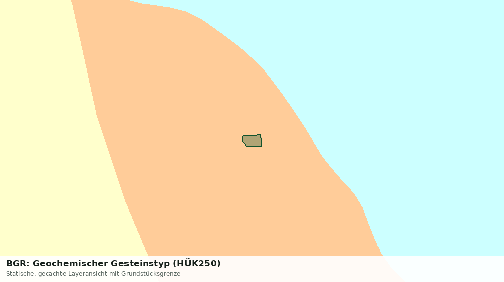 Statische Kartenansicht: BGR: Geochemischer Gesteinstyp (HÜK250)