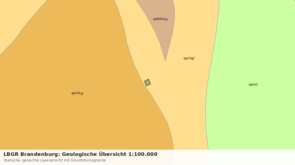 Statische Kartenansicht: LBGR Brandenburg: Geologische Übersicht 1:100.000