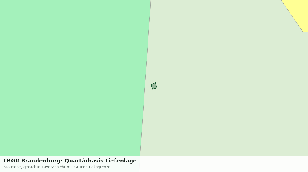 Statische Kartenansicht: LBGR Brandenburg: Quartärbasis-Tiefenlage