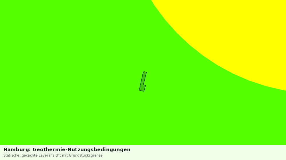 Statische Kartenansicht: Hamburg: Geothermie-Nutzungsbedingungen