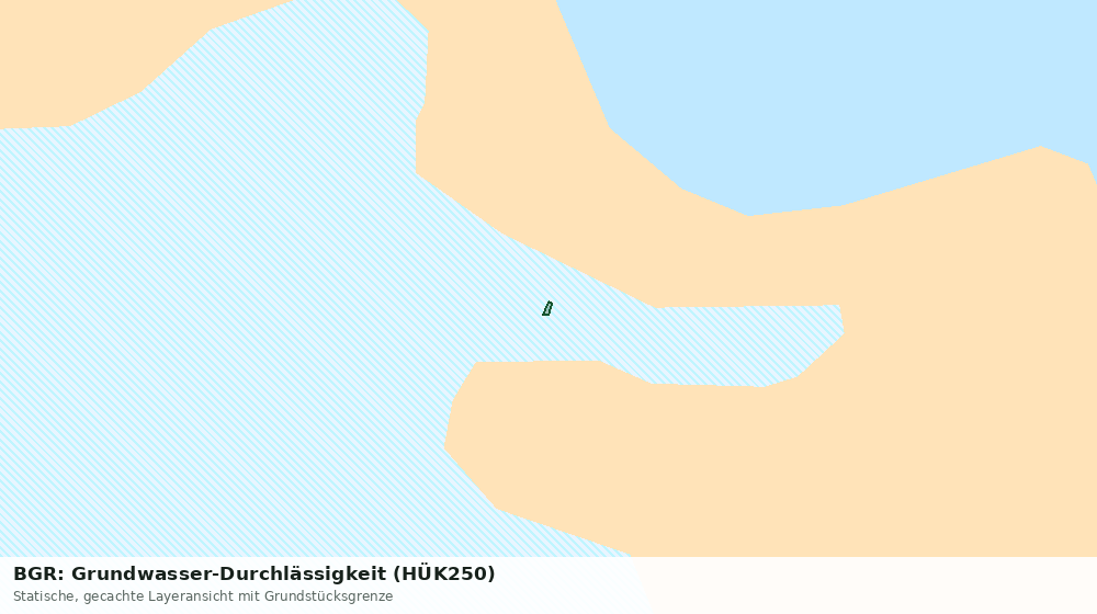 Statische Kartenansicht: BGR: Grundwasser-Durchlässigkeit (HÜK250)