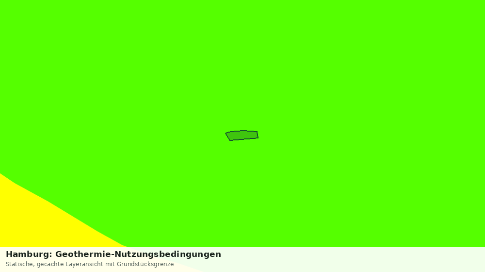 Statische Kartenansicht: Hamburg: Geothermie-Nutzungsbedingungen