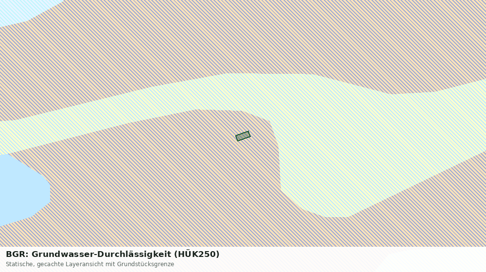 Statische Kartenansicht: BGR: Grundwasser-Durchlässigkeit (HÜK250)