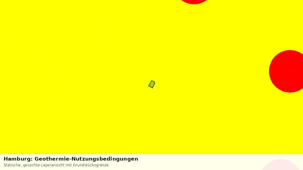 Statische Kartenansicht: Hamburg: Geothermie-Nutzungsbedingungen