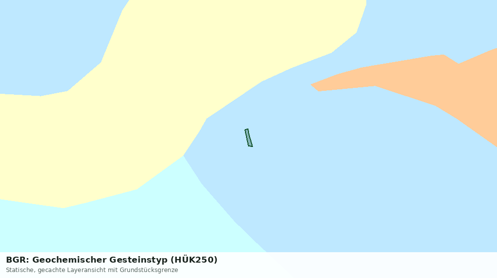 Statische Kartenansicht: BGR: Geochemischer Gesteinstyp (HÜK250)