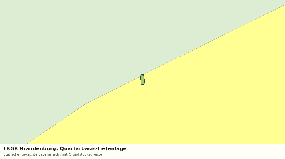 Statische Kartenansicht: LBGR Brandenburg: Quartärbasis-Tiefenlage