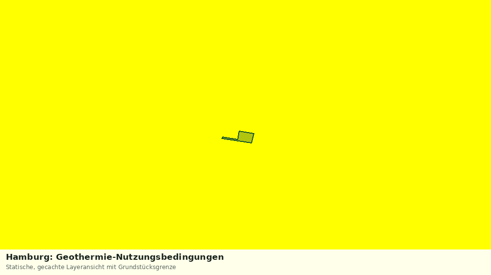 Statische Kartenansicht: Hamburg: Geothermie-Nutzungsbedingungen