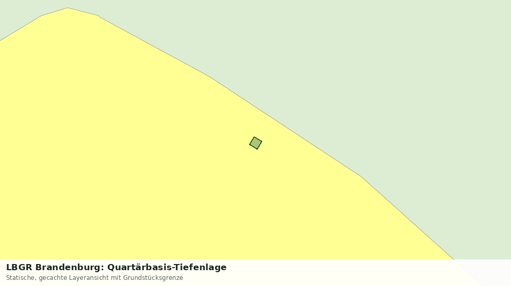 Statische Kartenansicht: LBGR Brandenburg: Quartärbasis-Tiefenlage