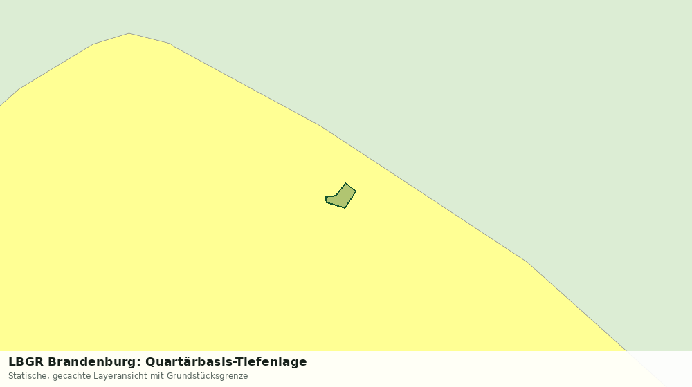 Statische Kartenansicht: LBGR Brandenburg: Quartärbasis-Tiefenlage