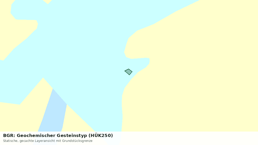 Statische Kartenansicht: BGR: Geochemischer Gesteinstyp (HÜK250)