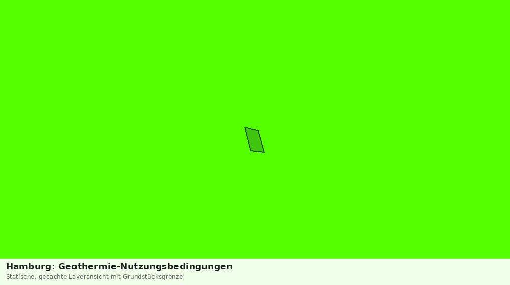 Statische Kartenansicht: Hamburg: Geothermie-Nutzungsbedingungen