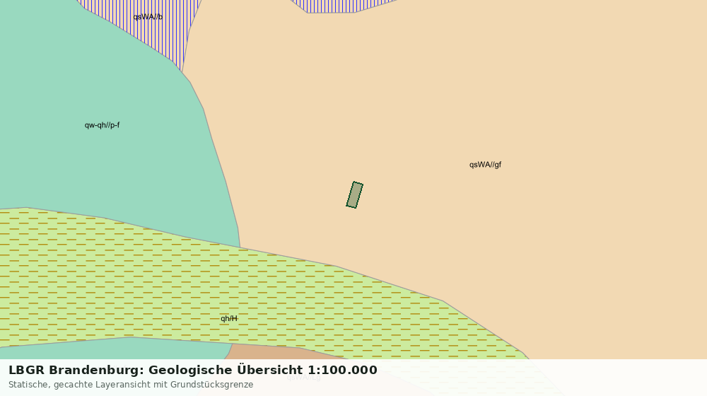 Statische Kartenansicht: LBGR Brandenburg: Geologische Übersicht 1:100.000