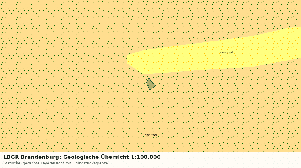 Statische Kartenansicht: LBGR Brandenburg: Geologische Übersicht 1:100.000